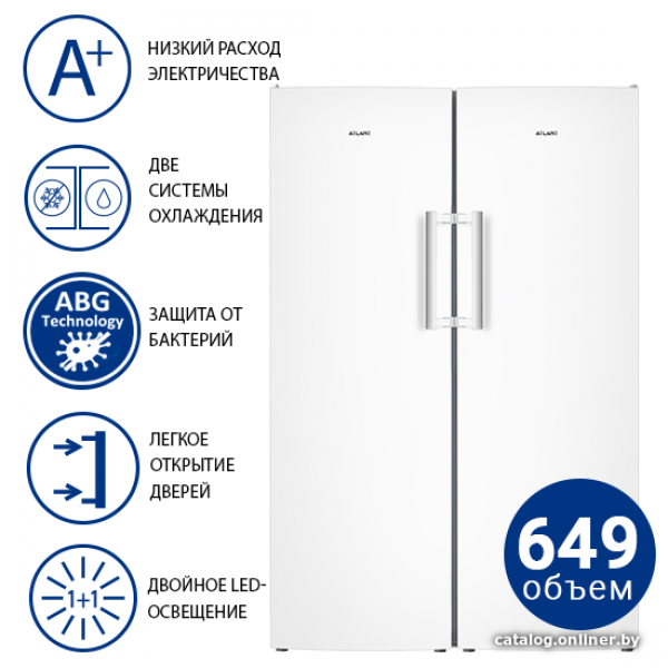 Комбинация side by side ATLANT Х-1602+М-7606-N